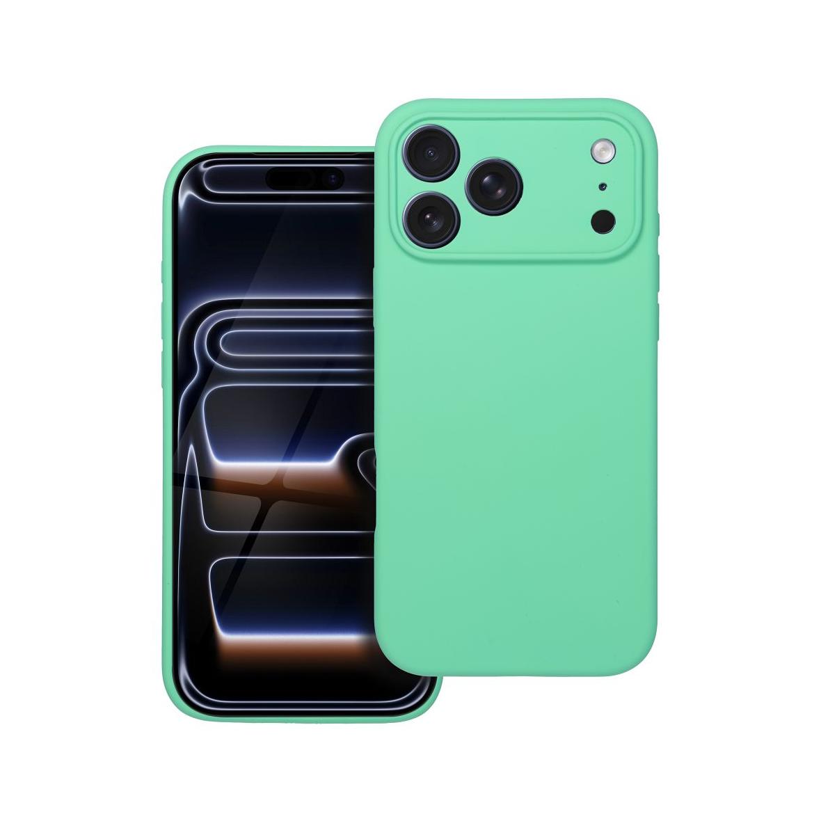 Futerał do iPhone 17 PRO MAX Silicone 2mm zgodny z MagSafe miętowy