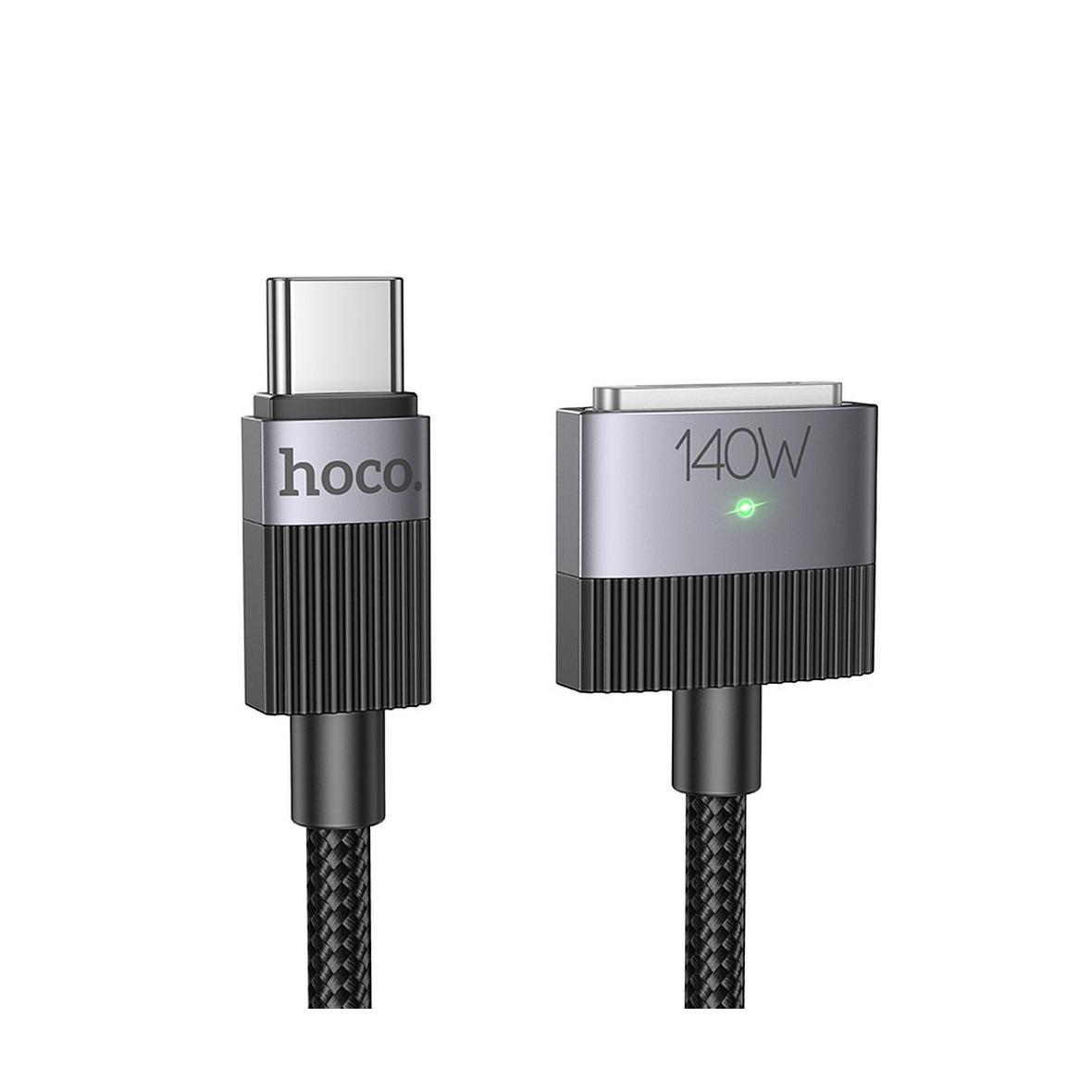 Kabel USB C do Mag3 Hoco 5A 140W magnetyczny 1,8 m U141 czarny