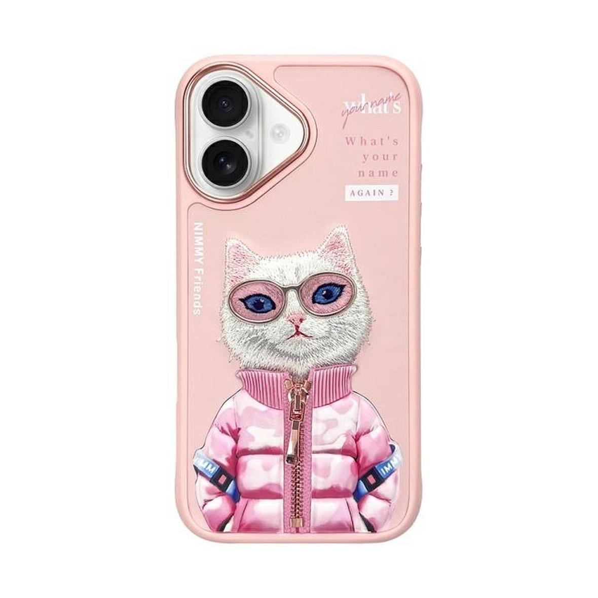 NIMMY futerał COOL&CUTE 2.0 Cat do IPHONE 16 różowy