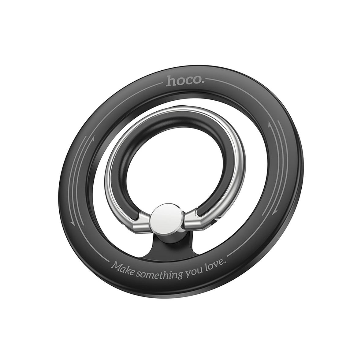 Uchwyt na telefon na palec Hoco magnetyczny Ring GH1 czarny