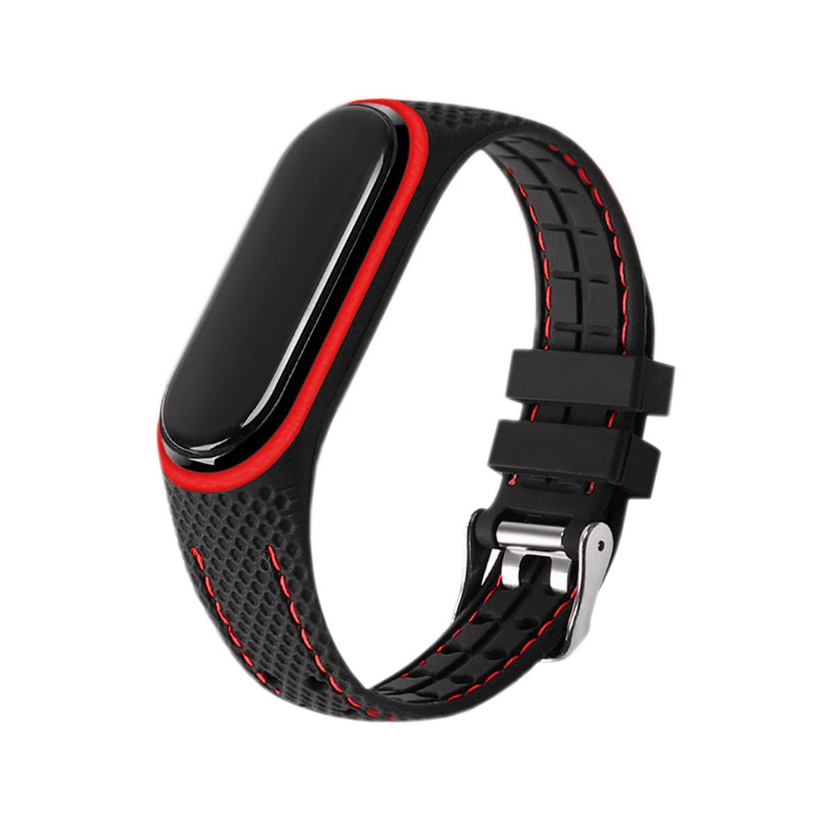Pasek z elastomeru LIFESTYLE do XIAOMI Mi Band 7 czarny (04)