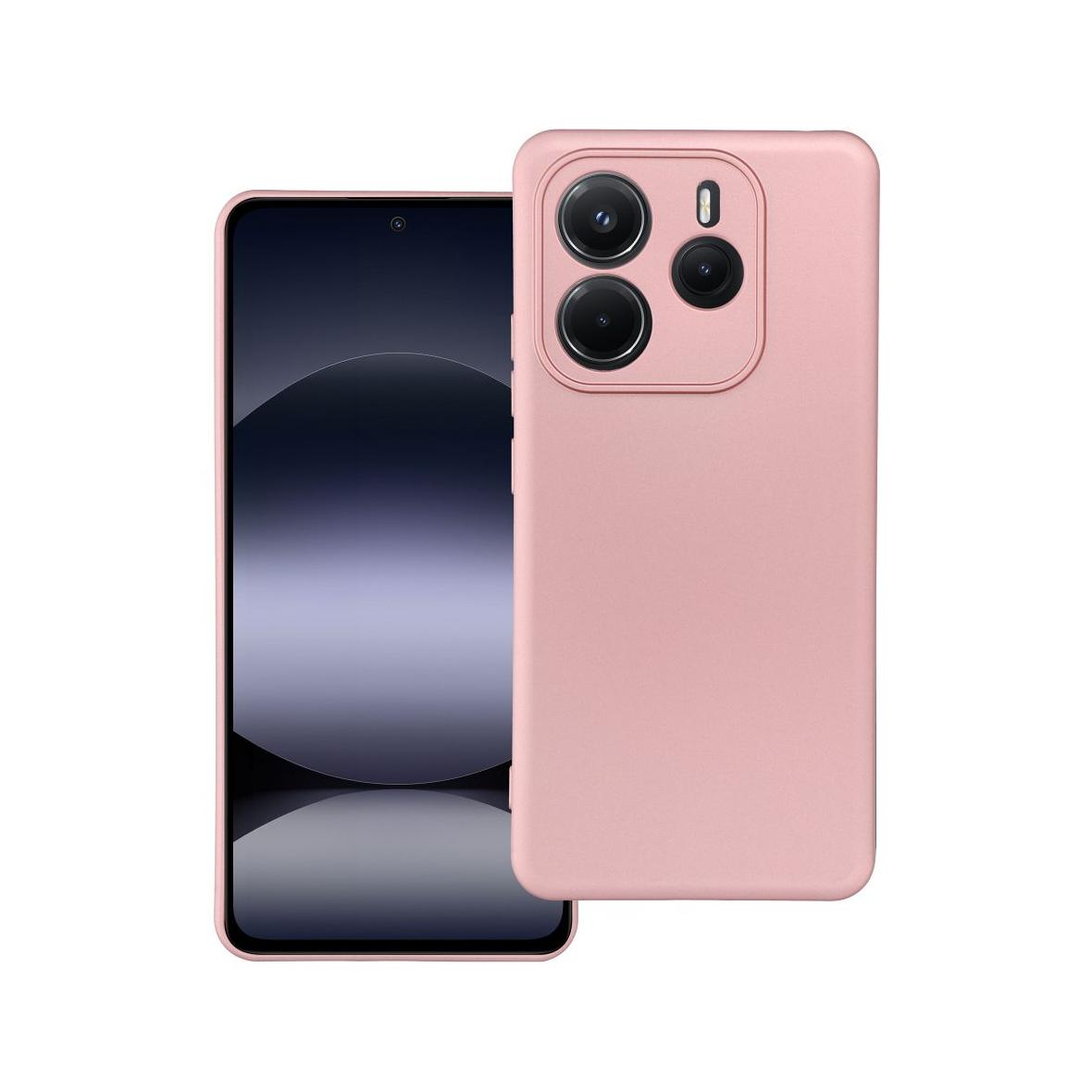 Futerał do Xiaomi Redmi Note 14 5G Metallic różowy