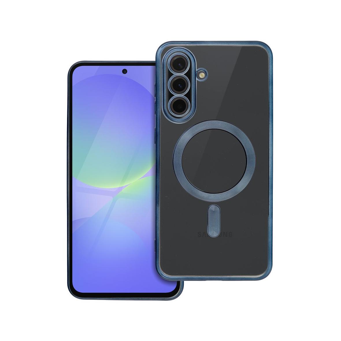 Futerał do Samsung A36 Electro Mag Cover zgodny z MagSafe tytanowy niebieski