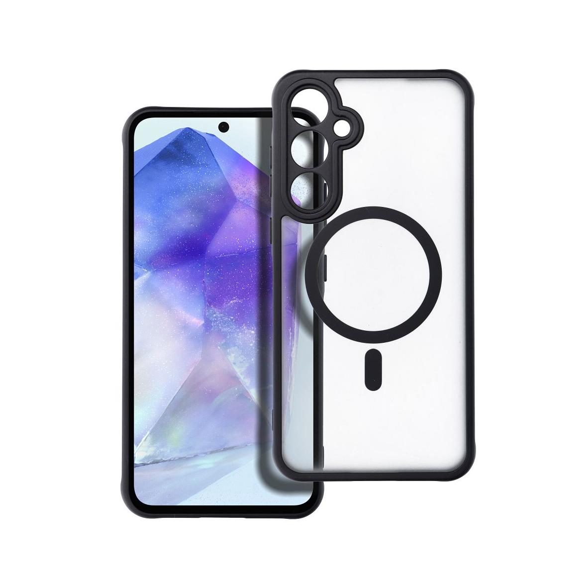 Futerał do Samsung A55 Full Matte Mag Cover zgodny z MagSafe czarny