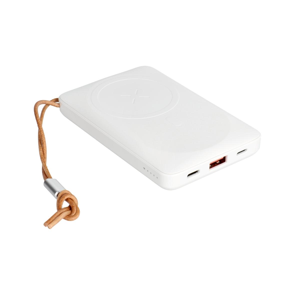 Powerbank zgodny z MagSafe Veger MagOn (VP1151 / W1151) PD QC3.0 2A 20W z ładowaniem indukcyjnym 10000 mAh biały 0INT