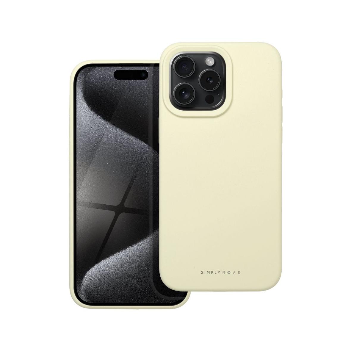 ROAR futerał CLOUD SKIN do IPHONE 15 Pro Max Jasnożółty