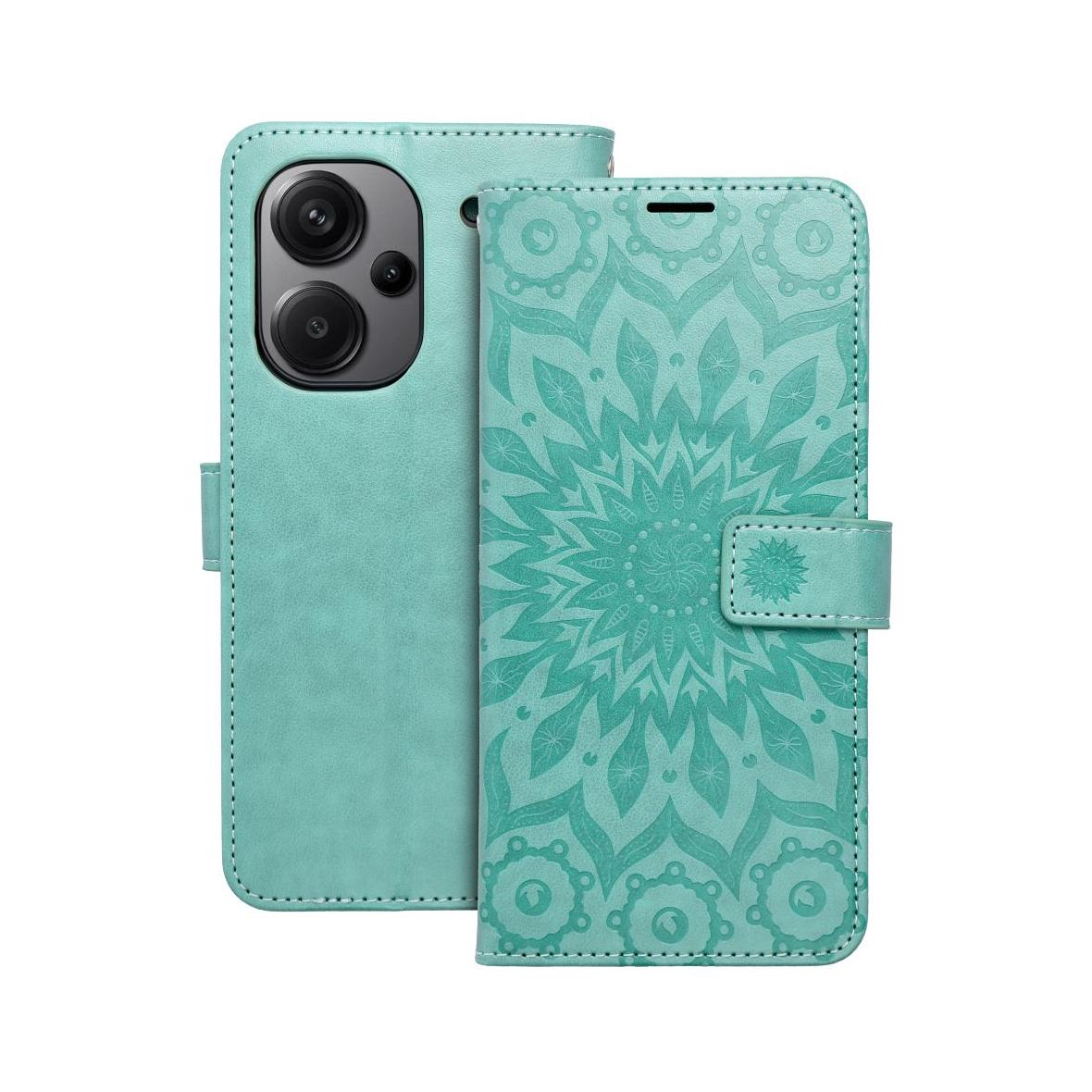 Etui z klapką na Xiaomi Redmi NOTE 13 PRO PLUS 5G Mezzo Book mandala zielone