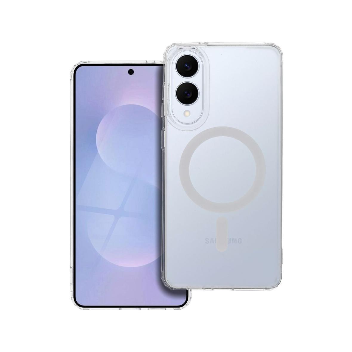 Futerał do Samsung S25 Edge Frost Mag Cover zgodny z MagSafe transparentny zmrożony