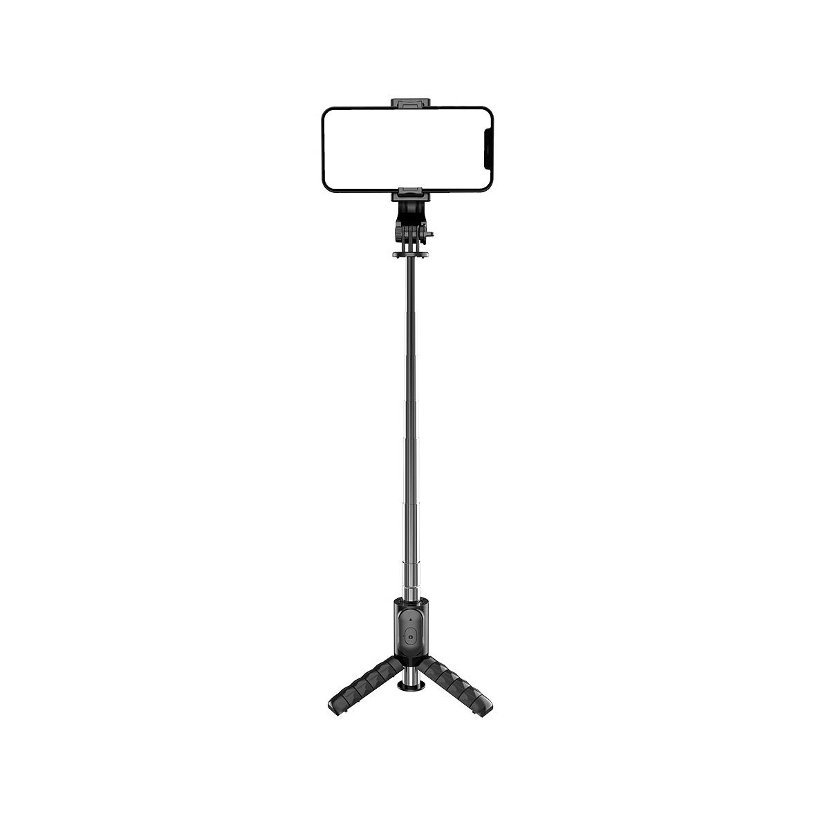 Uchwyt selfie z pilotem bezprzewodowym tripod Q11 / TR19 czarny