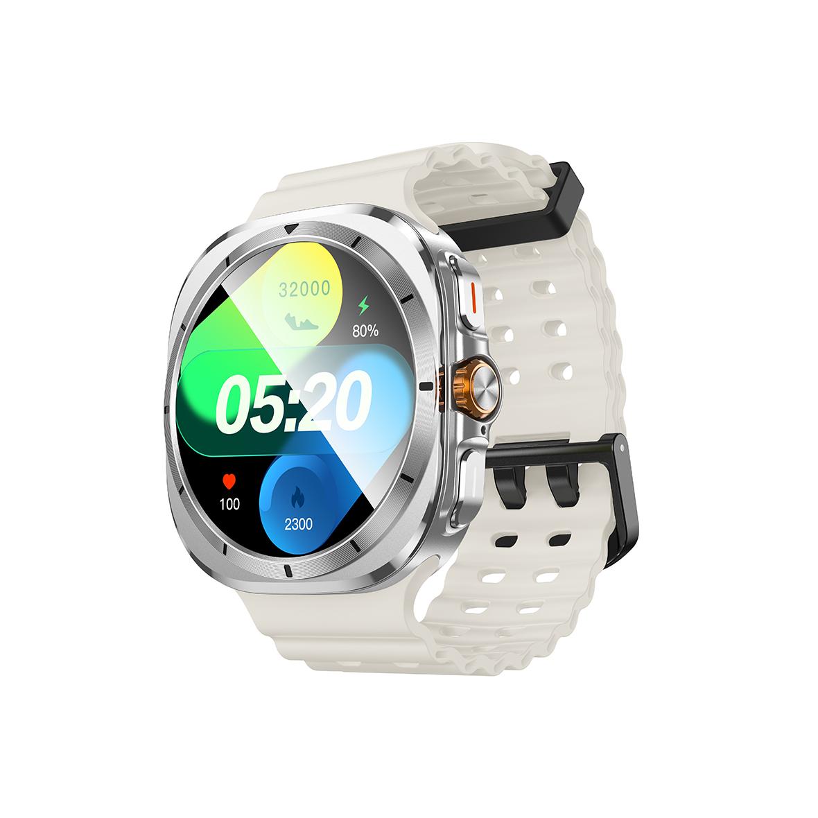 Smartwatch Hoco 1,5" TFT GPS z funkcją rozmowy Y29 srebrny