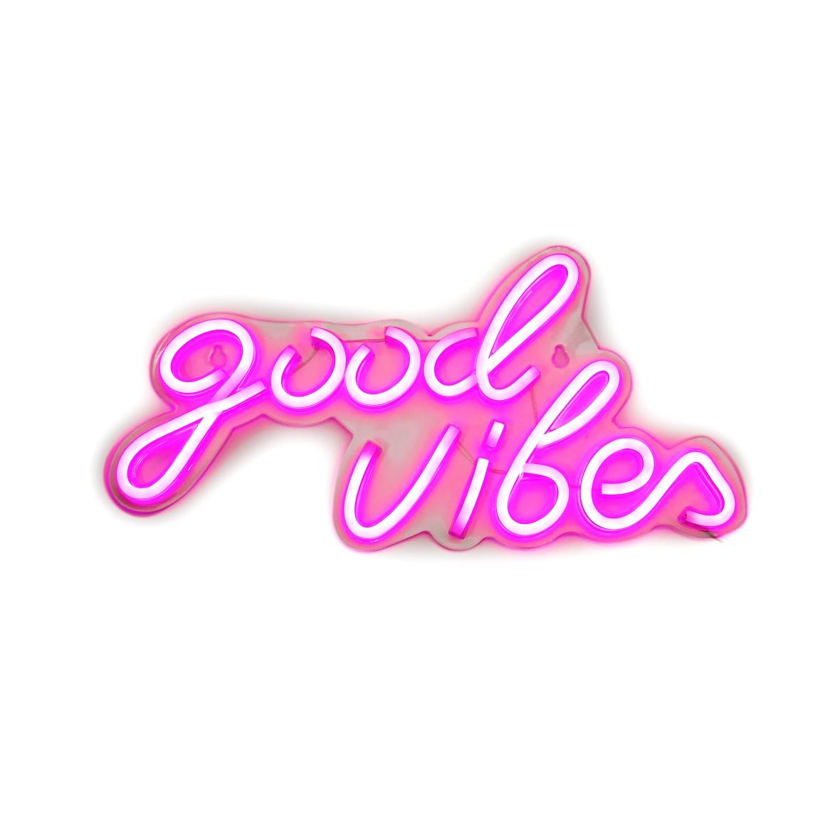 NEON NA ŚCIANĘ LED na USB - Good vibes 3 model