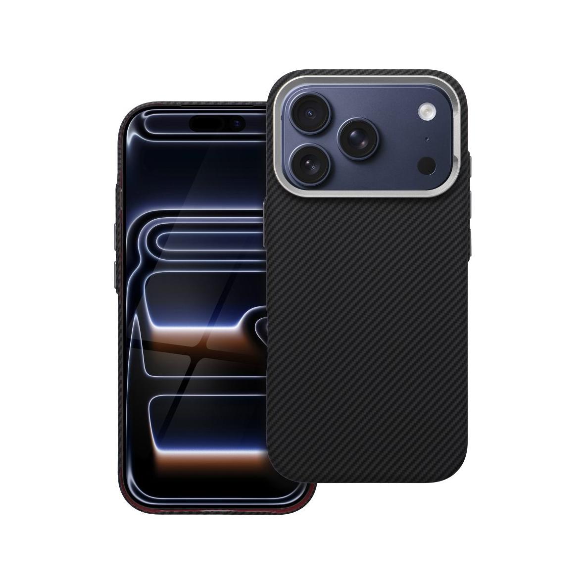 Futerał do iPhone 17 PRO Kevlar zgodny z MagSafe czarny