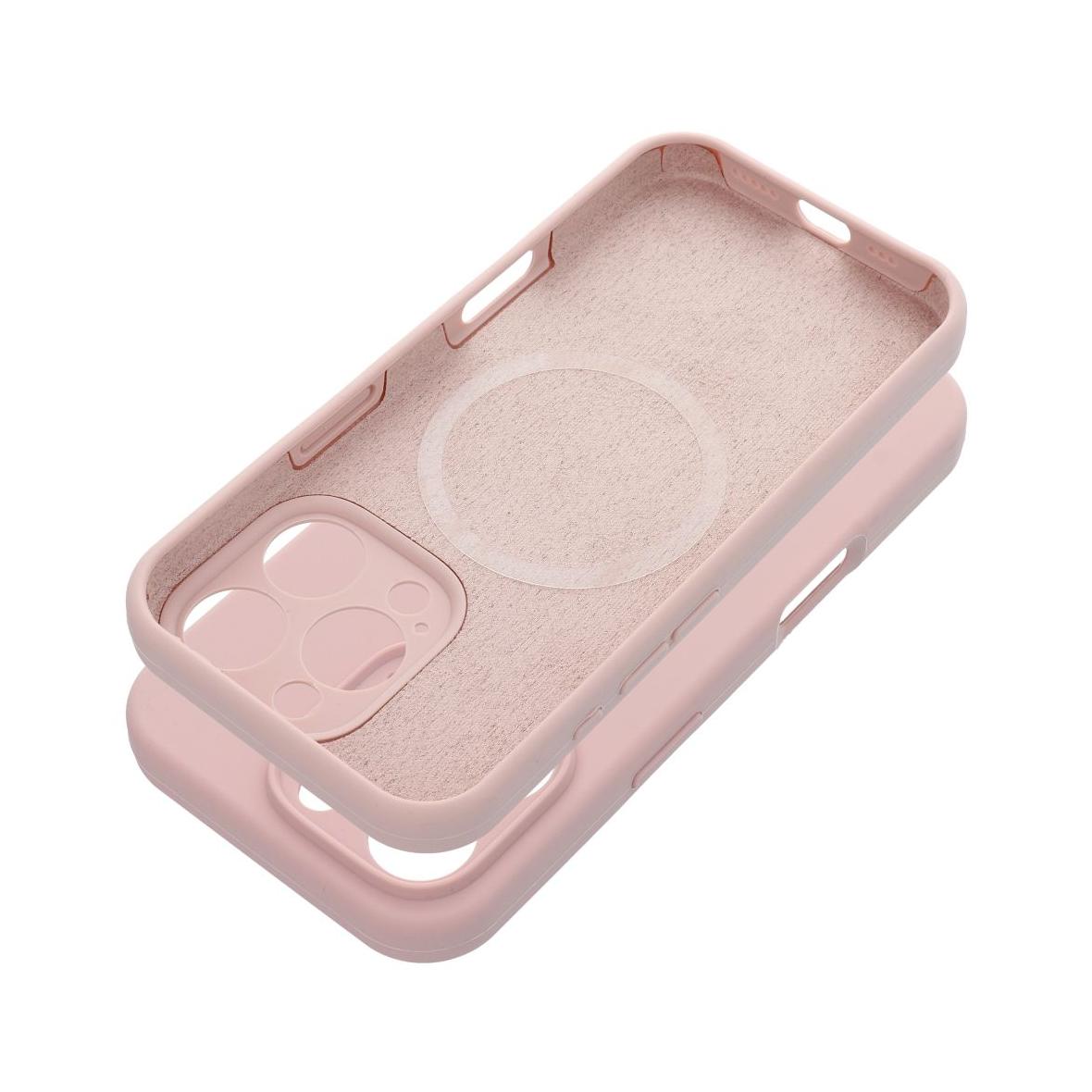 Futerał do iPhone 16 Silicone 2mm zgodny z MagSafe pudrowy róż