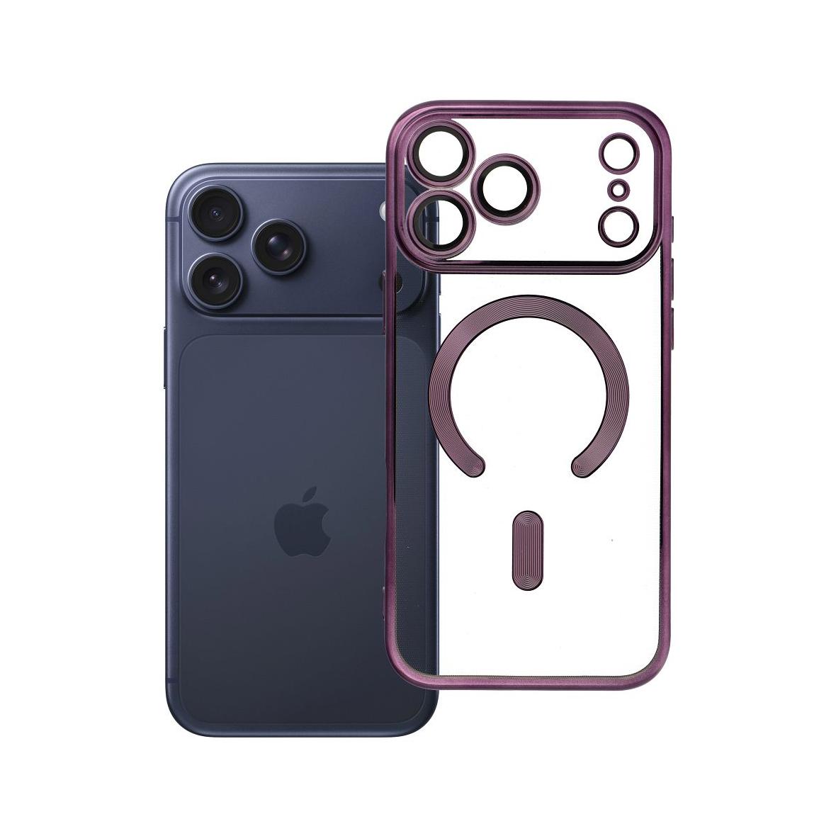 Futerał do iPhone 17 PRO MAX Electro Mag Cover zgodny z MagSafe fioletowy