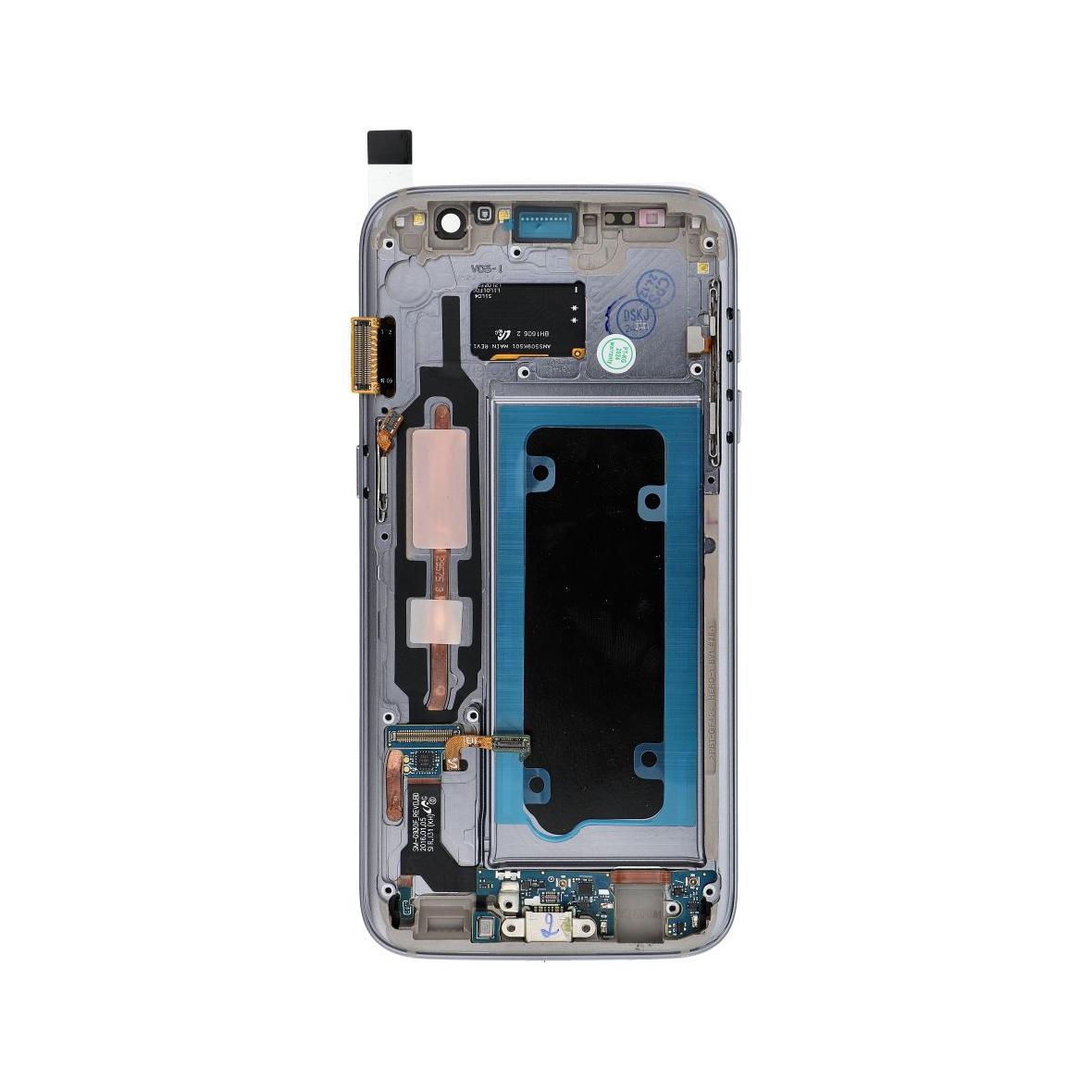FixCell wyświetlacz LCD do SAMSUNG S7 z ramką czarny (odnowiony)