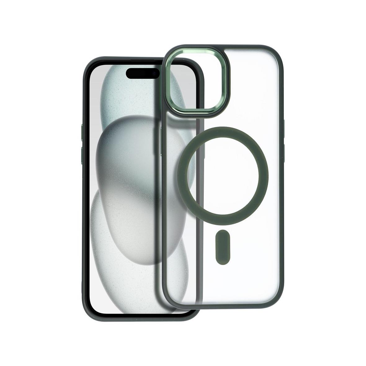 Futerał MATTE MAG COVER kompatybilny z MagSafe do IPHONE 15 zielony