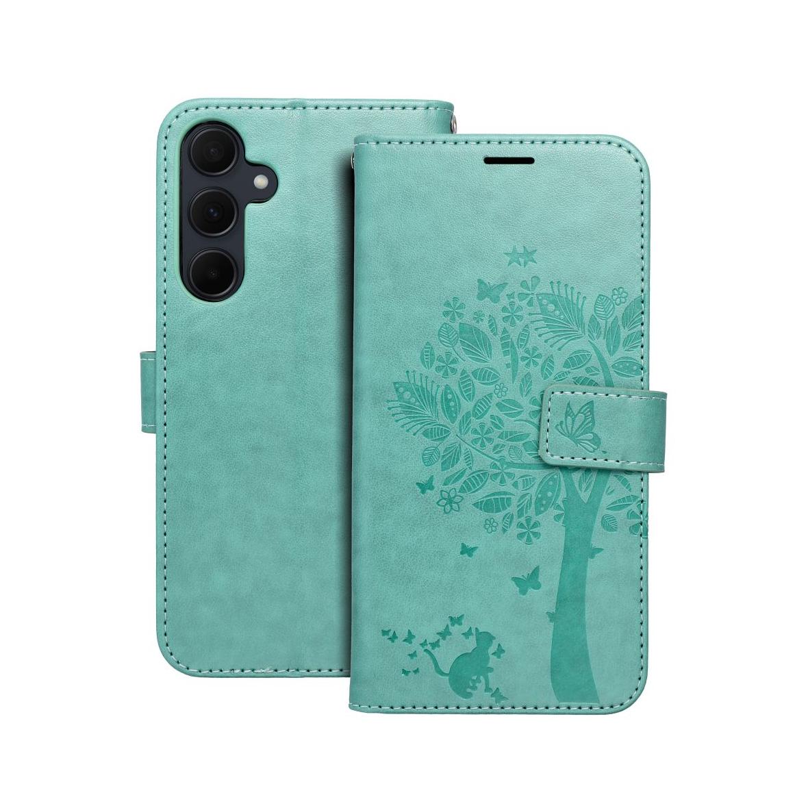 Etui z klapką na Samsung A35 5G Mezzo Book drzewo zielone