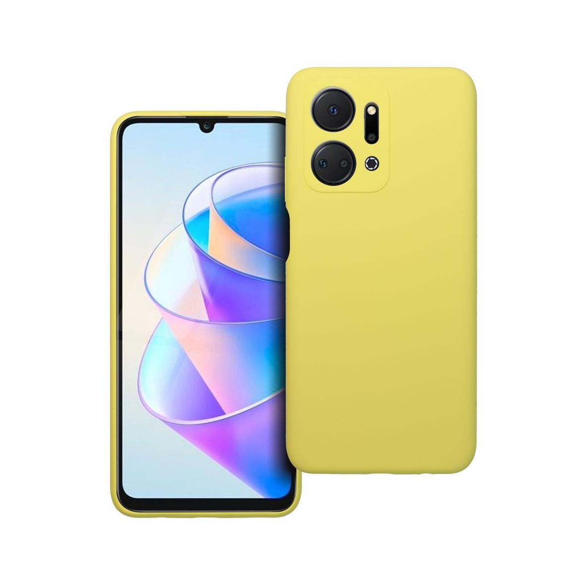 Futerał do Honor X7A Silicone 2mm żółty