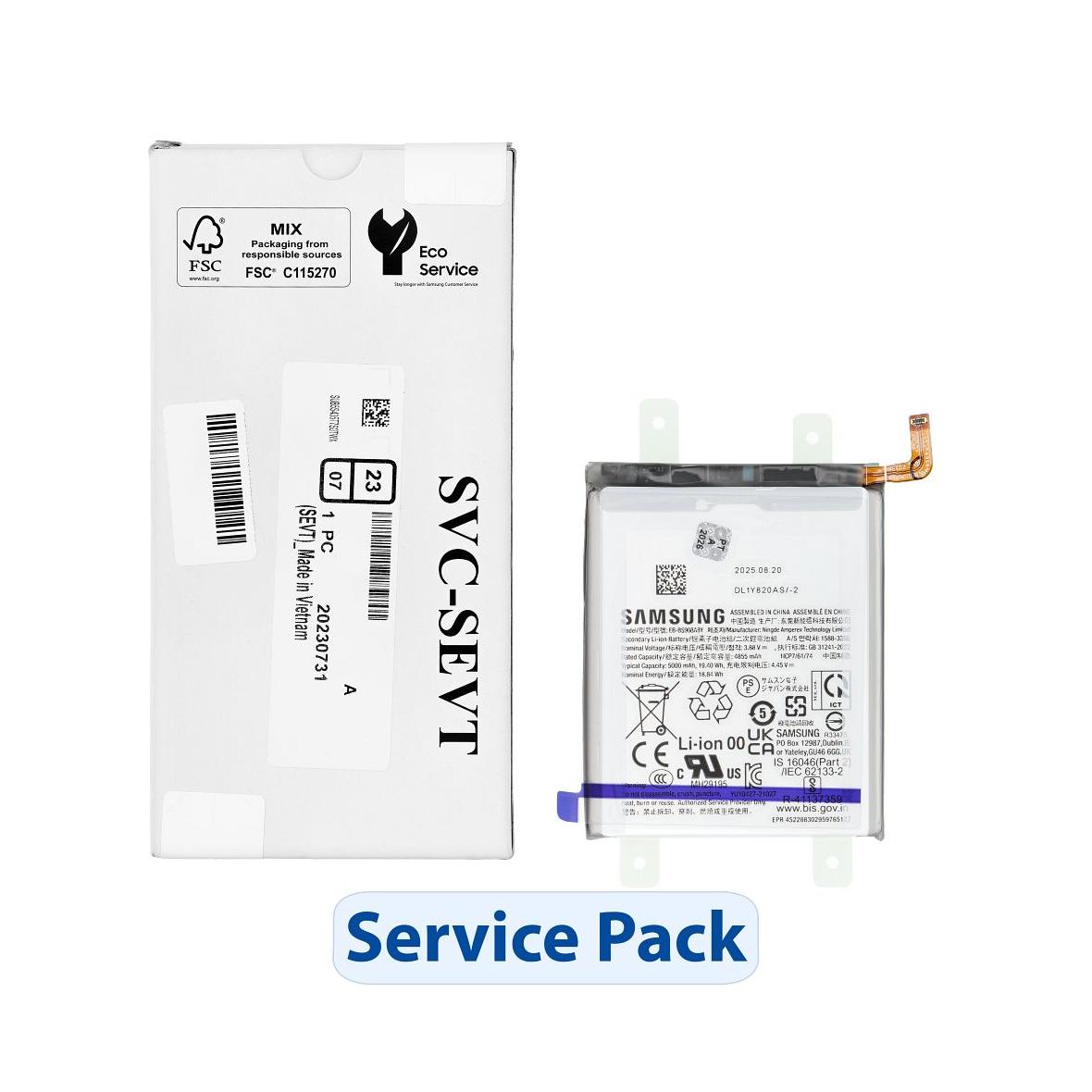 ServicePack Bateria EB-BS908ABY do SAMSUNG S22 Ultra S908 GH82-27484A
