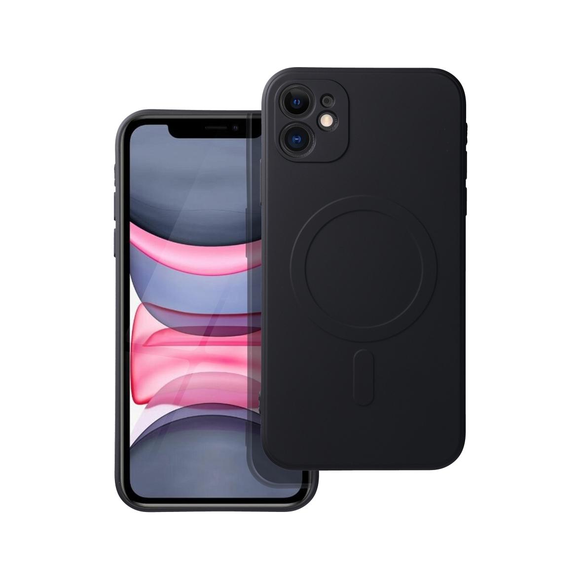 Futerał do iPhone 11 Silicone Mag Cover zgodny z MagSafe czarny