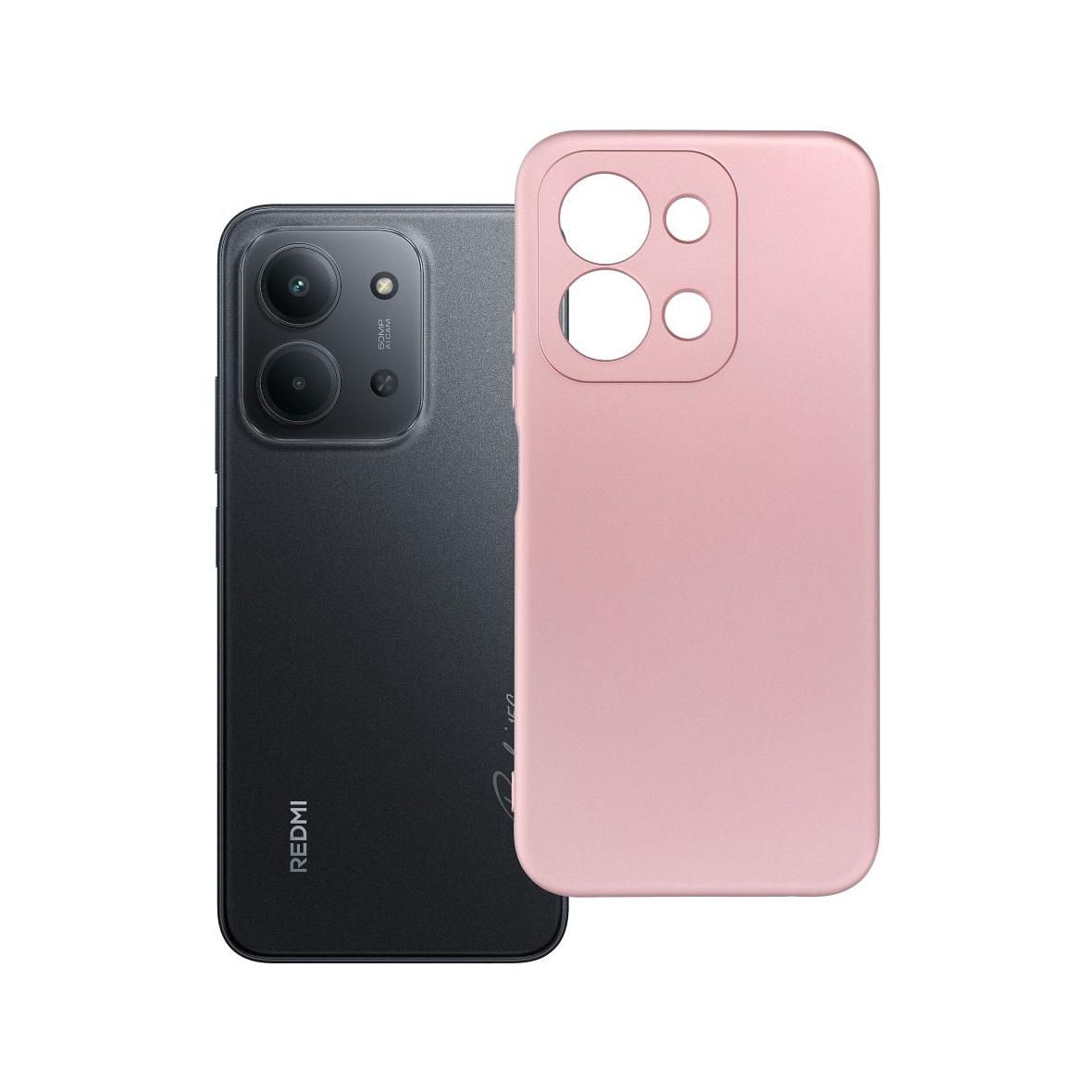 Futerał do Xiaomi Redmi 15C (173,16 x 81,07 x 8,2) Metallic różowy