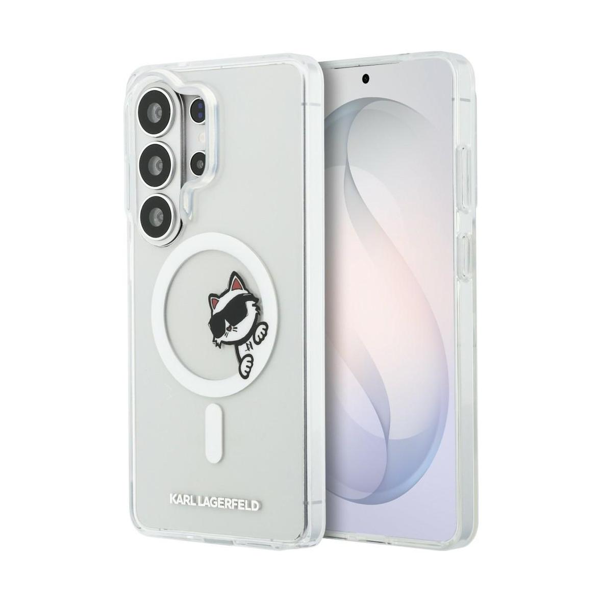 KARL LAGERFELD futerał do SAMSUNG S26 Ultra KLHMS26L6HCPSCT (Magnetic IML Peekaboo Choupette) transparentny