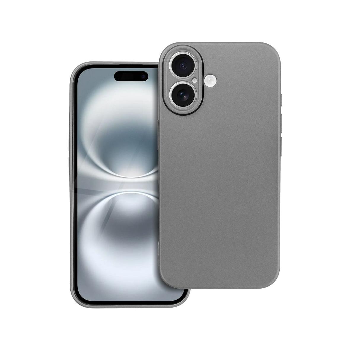 Futerał do iPhone 16 Metallic szary