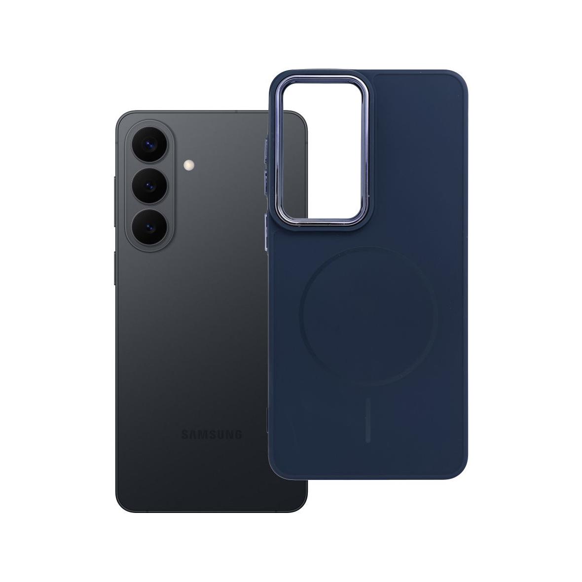 Futerał do Samsung S26 PLUS Frame Mag Cover zgodny z MagSafe granatowy