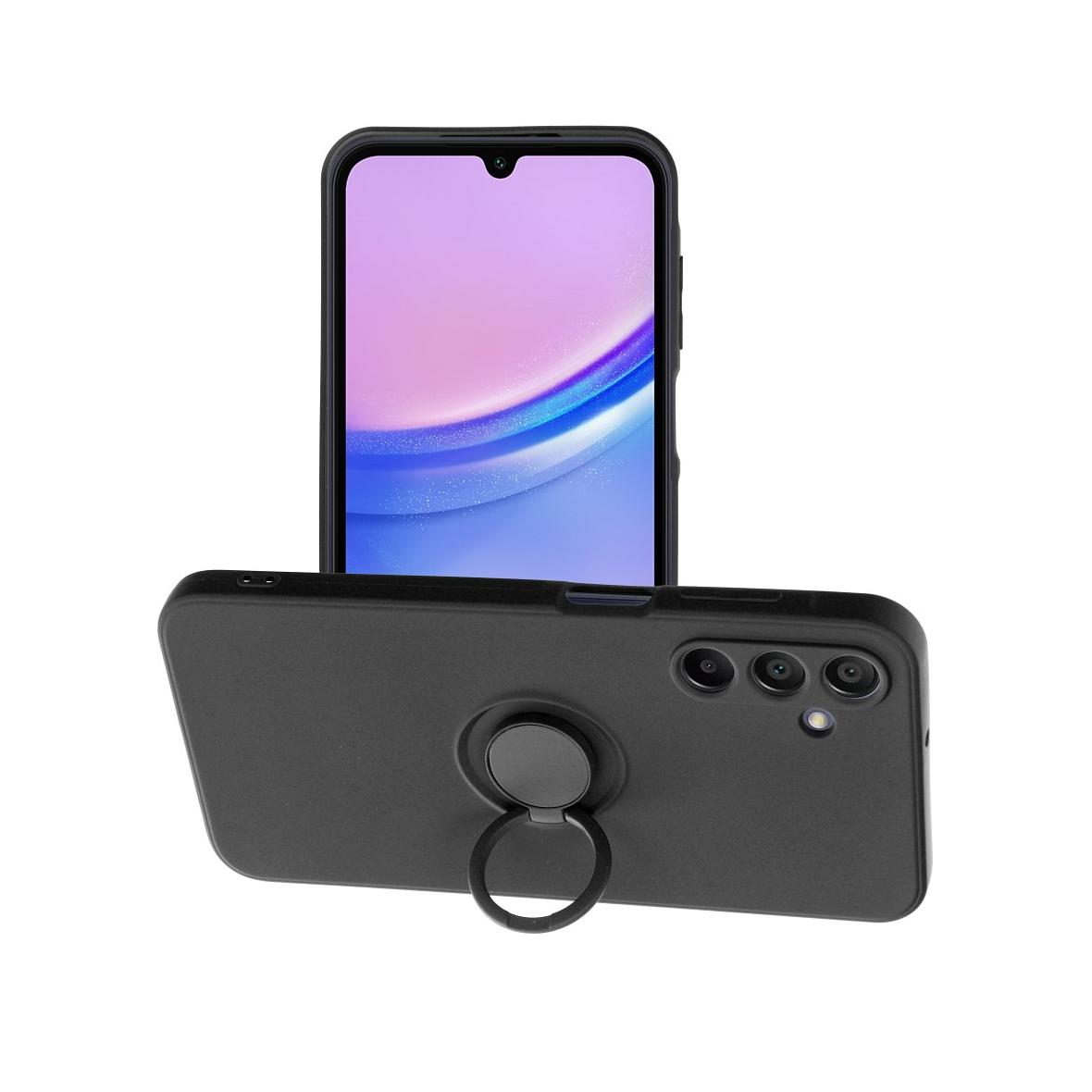 Futerał do Samsung A15 5G / A15 4G Silicone Ring czarny
