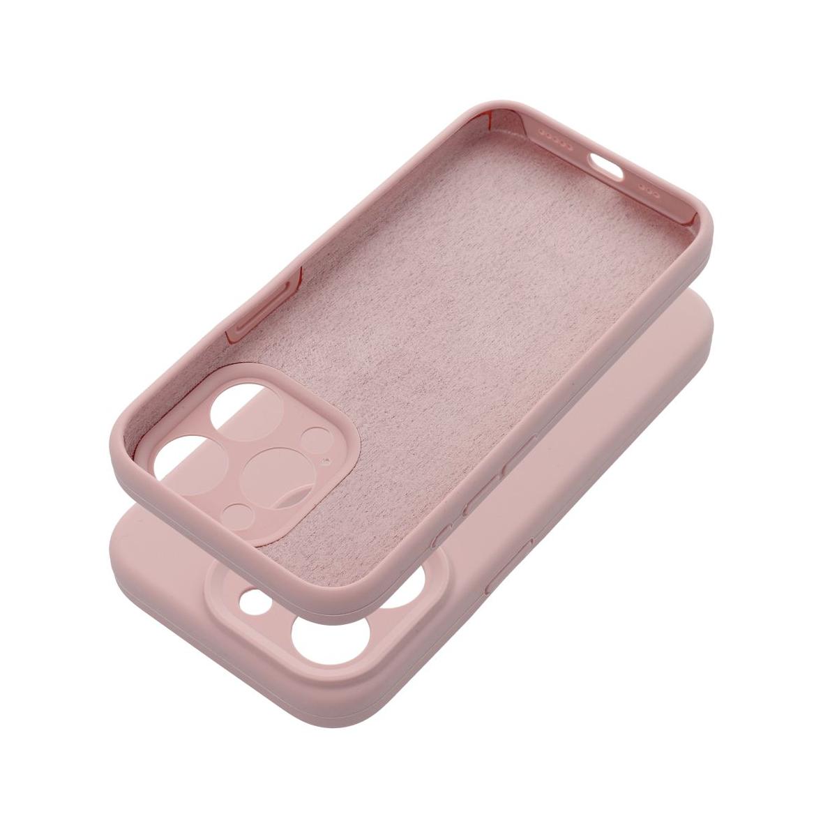 Futerał do iPhone 16 PRO MAX Silicone 2mm pudrowy róż
