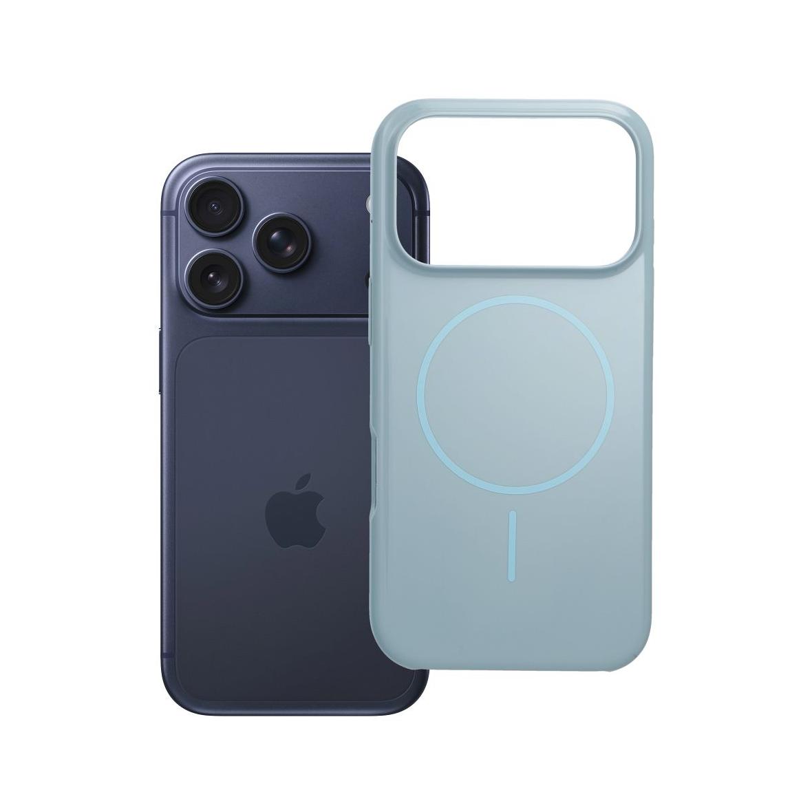 Etui na iPhone 17 PRO Glossy Mag Cover zgodny z MagSafe miętowe