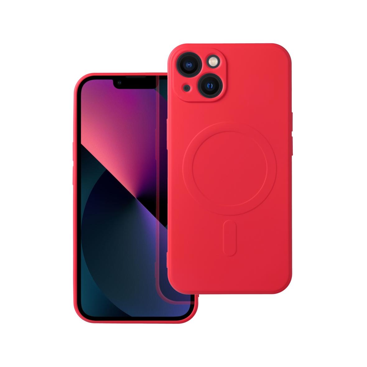 Futerał do iPhone 13 Silicone Mag Cover zgodny z MagSafe czerwony