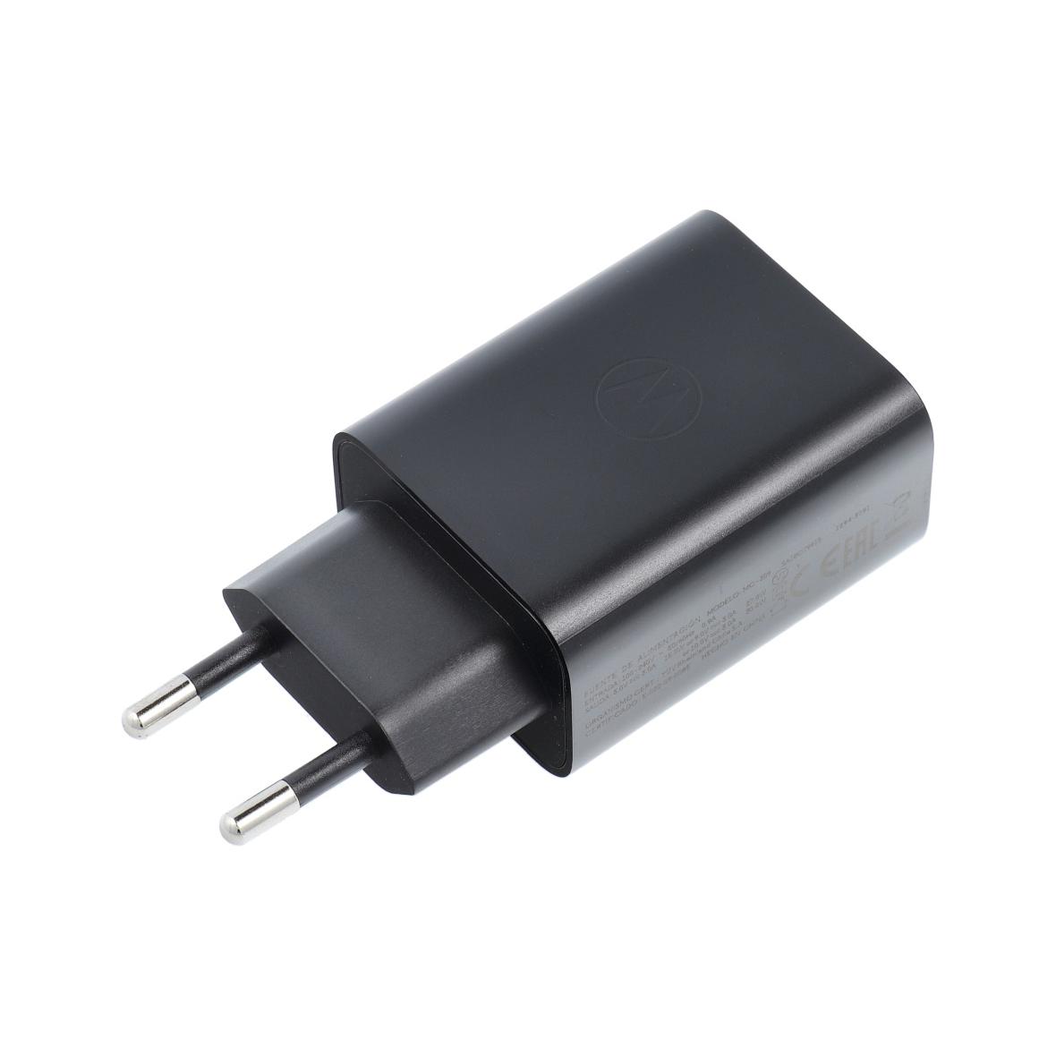 MOTOROLA oryginalna ładowarka sieciowa Typ C 30W MC309 czarna bulk