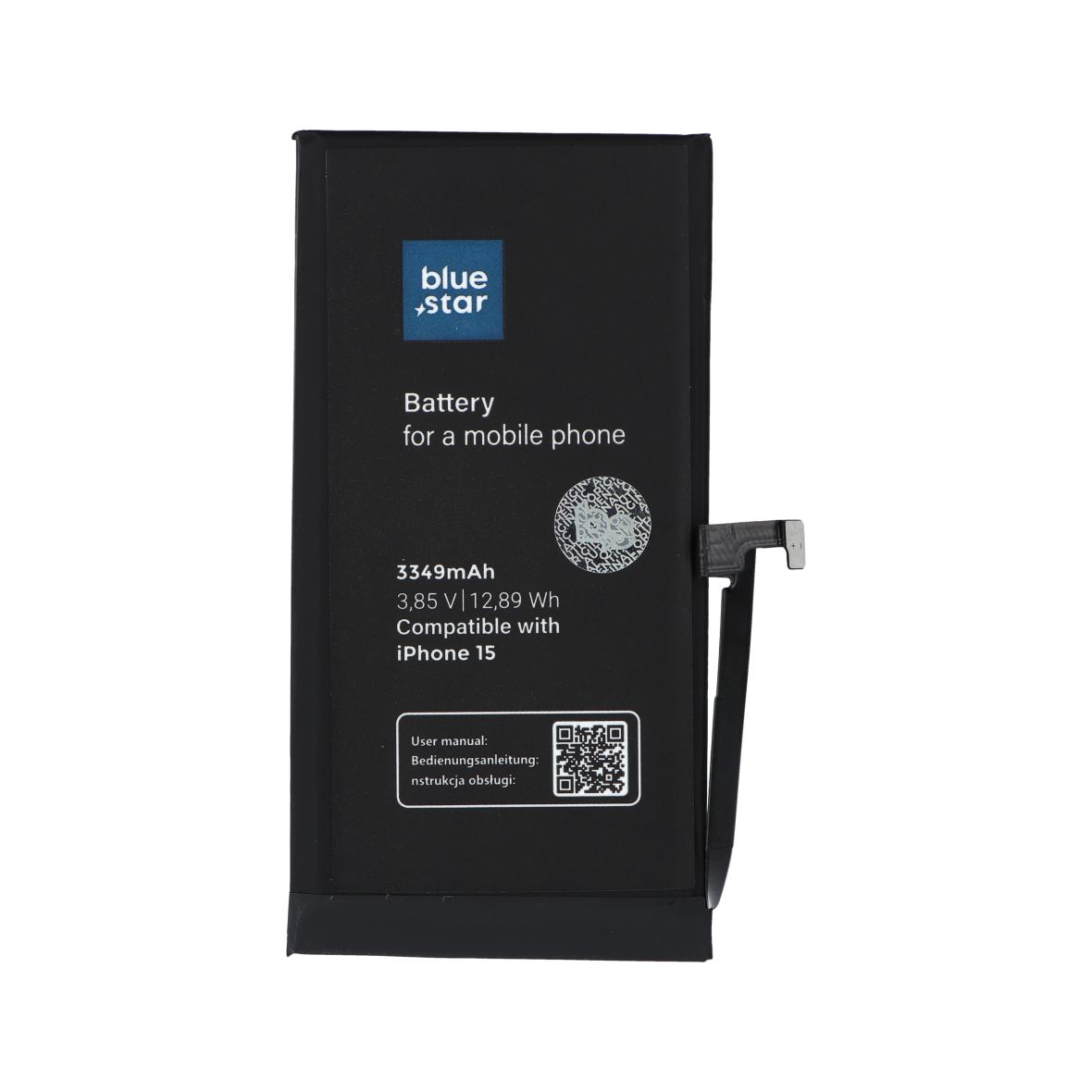 Bateria do iPhone 15 3349 mAh Blue Star HQ