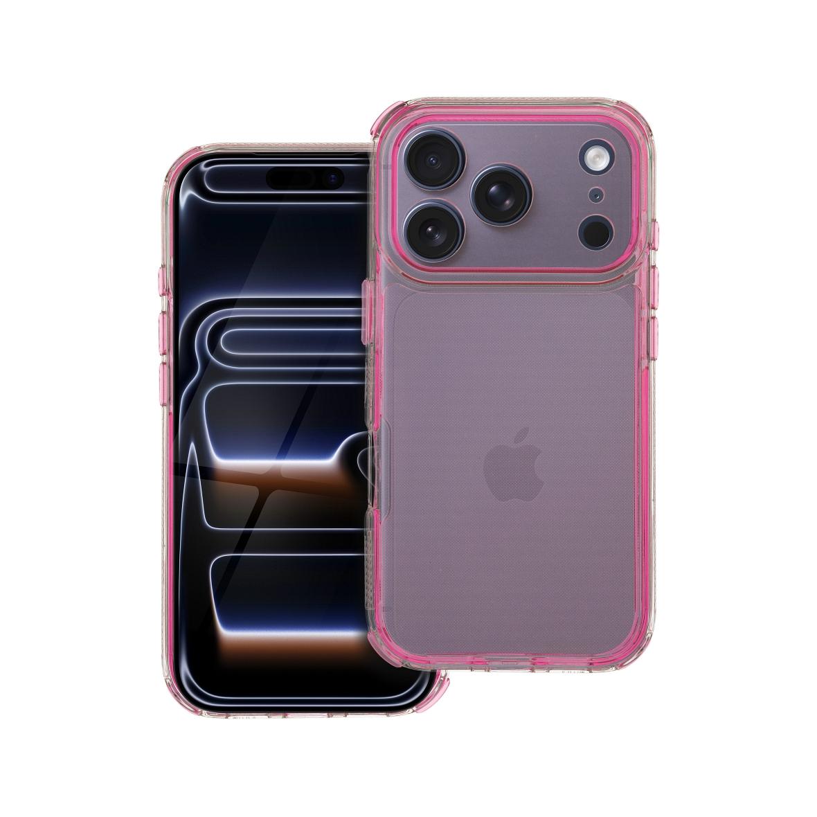 Futerał do iPhone 17 PRO Matrix Clear pudrowy róż