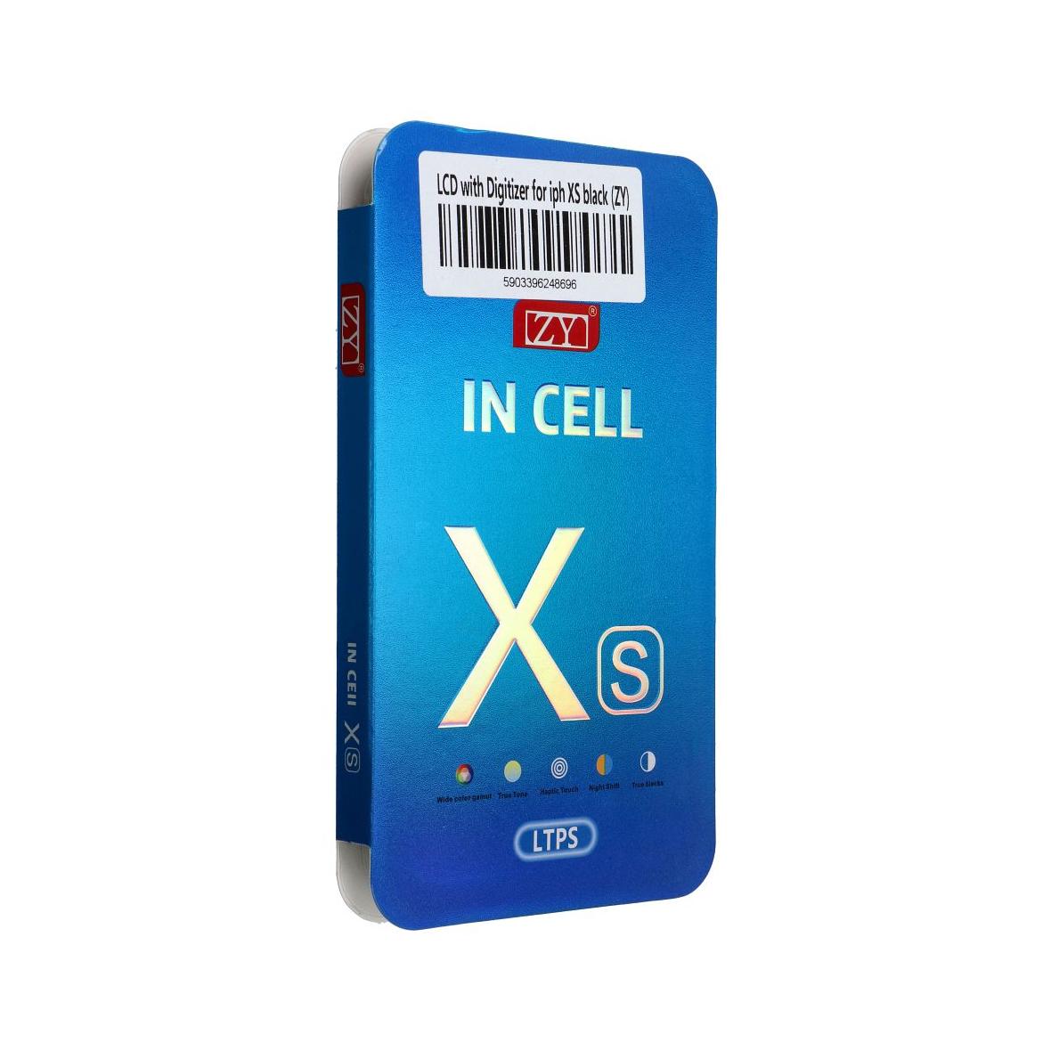 Wyświetlacz do iPhone Xs z ekranem dotykowym czarnym (ZY-LTPS)