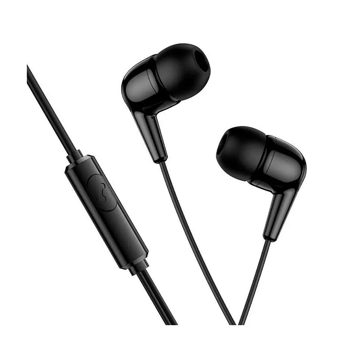 Słuchawki przewodowe douszne USB C Hoco M97 czarne