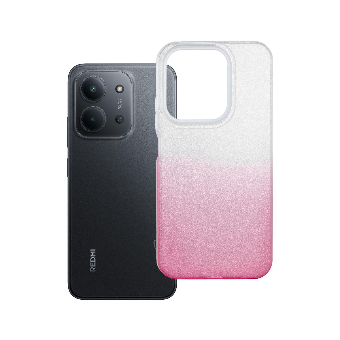 Futerał do Xiaomi Redmi 15C (173,16 x 81,07 x 8,2) Shining transparentny różowy