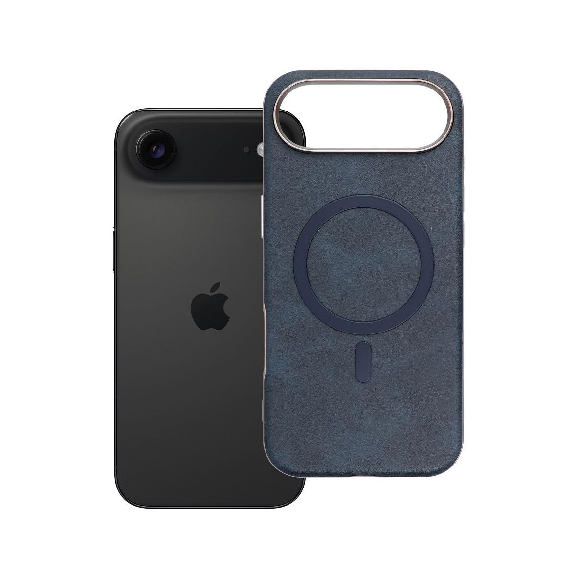 Futerał do iPhone 17 AIR Gentleman Mag Cover zgodny z MagSafe granatowy