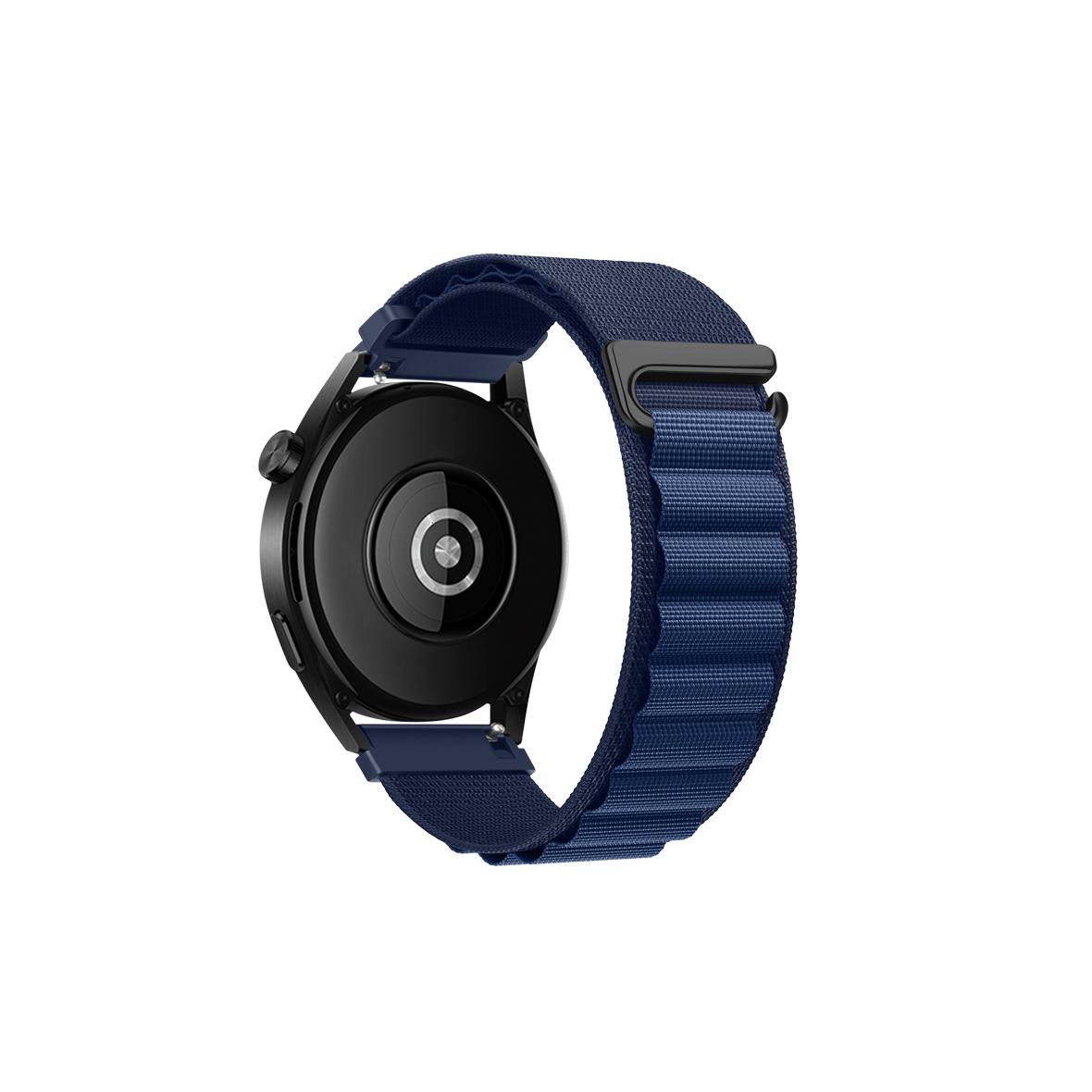 Pasek do Samsung Galaxy Watch Forcell F-Design FS05 sprzączka włókno poliestrowe 22 mm granatowy