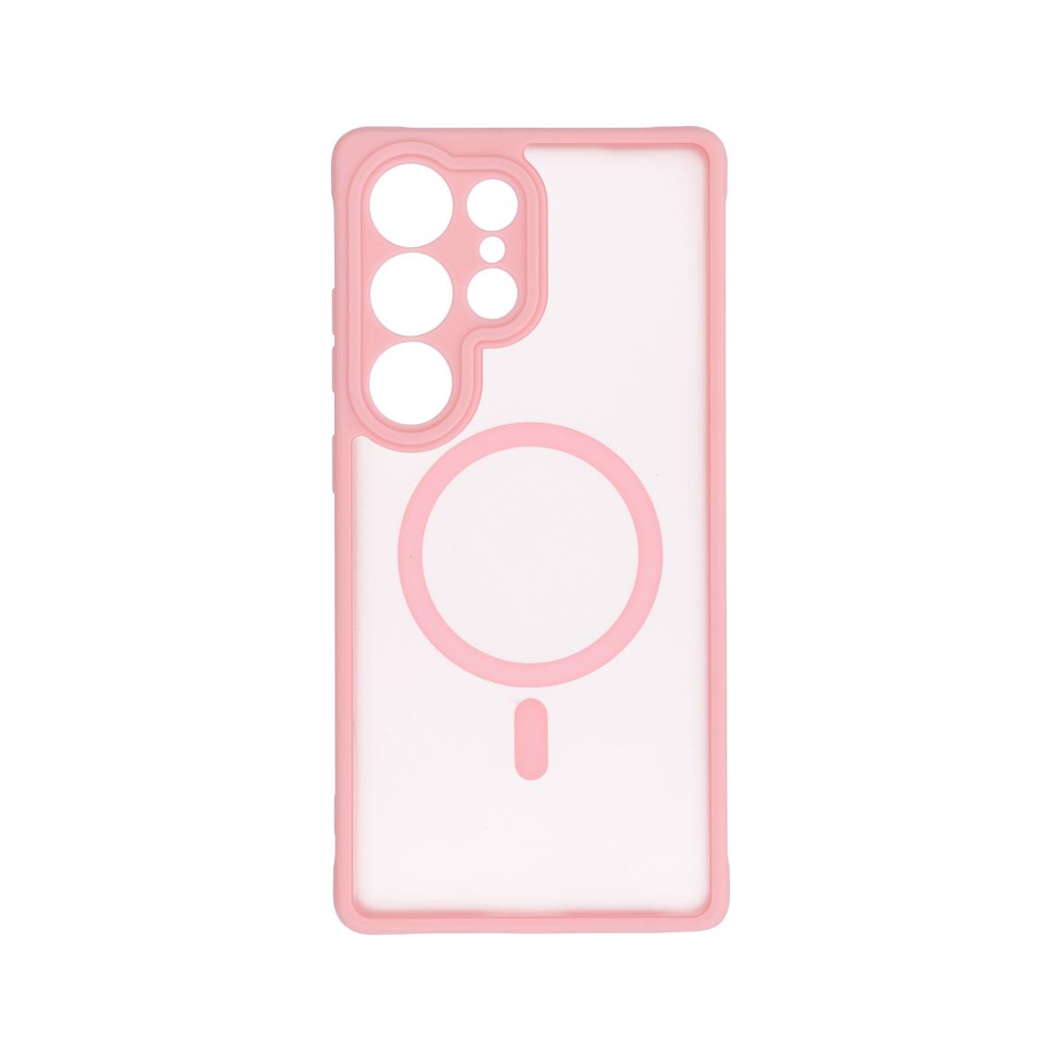 Futerał do Xiaomi Redmi Note 14 5G Full Matte Mag Cover zgodny z MagSafe jasnoróżowy