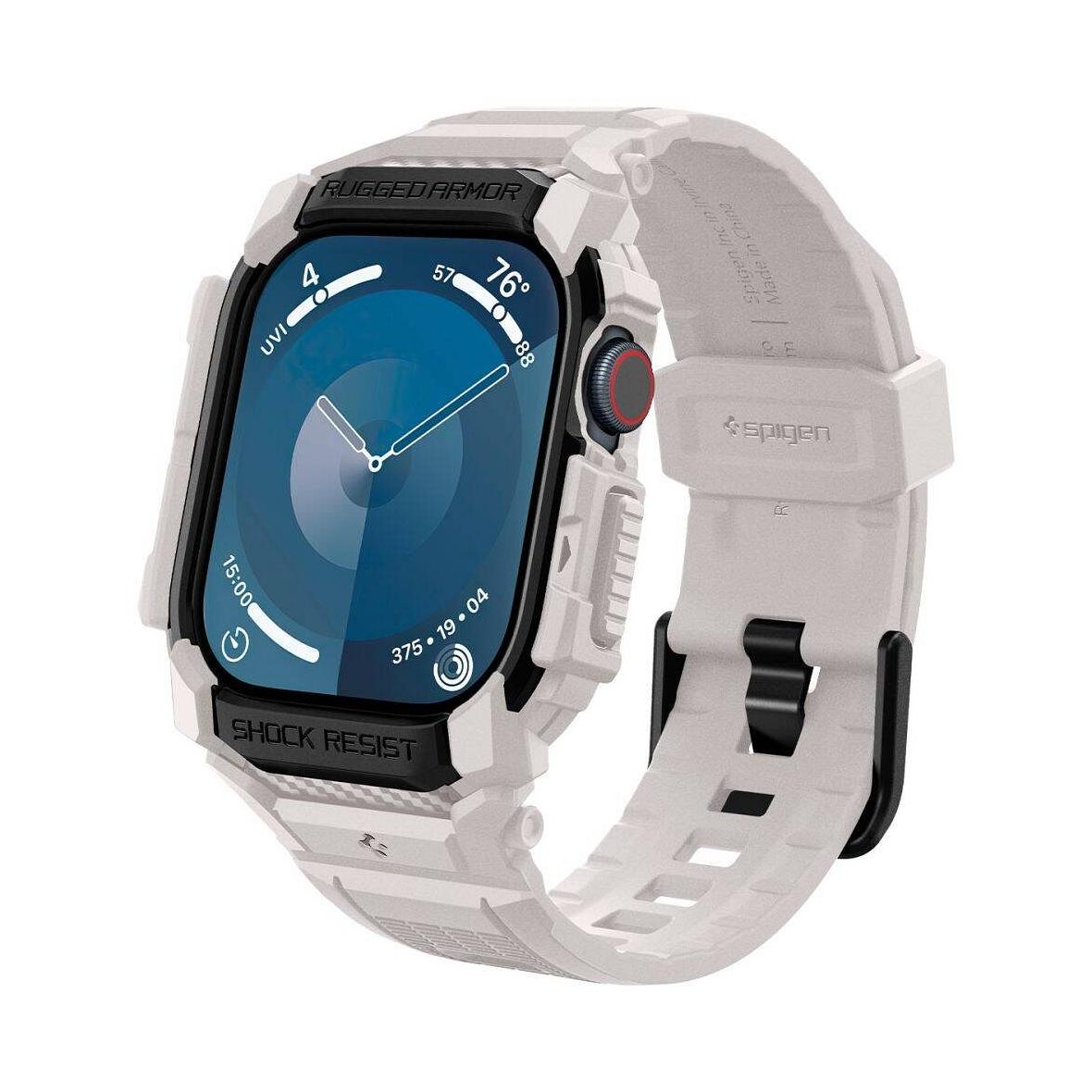 SPIGEN futerał RUGGED ARMOR "PRO" do APPLE Watch 10 (46 mm) dune beige