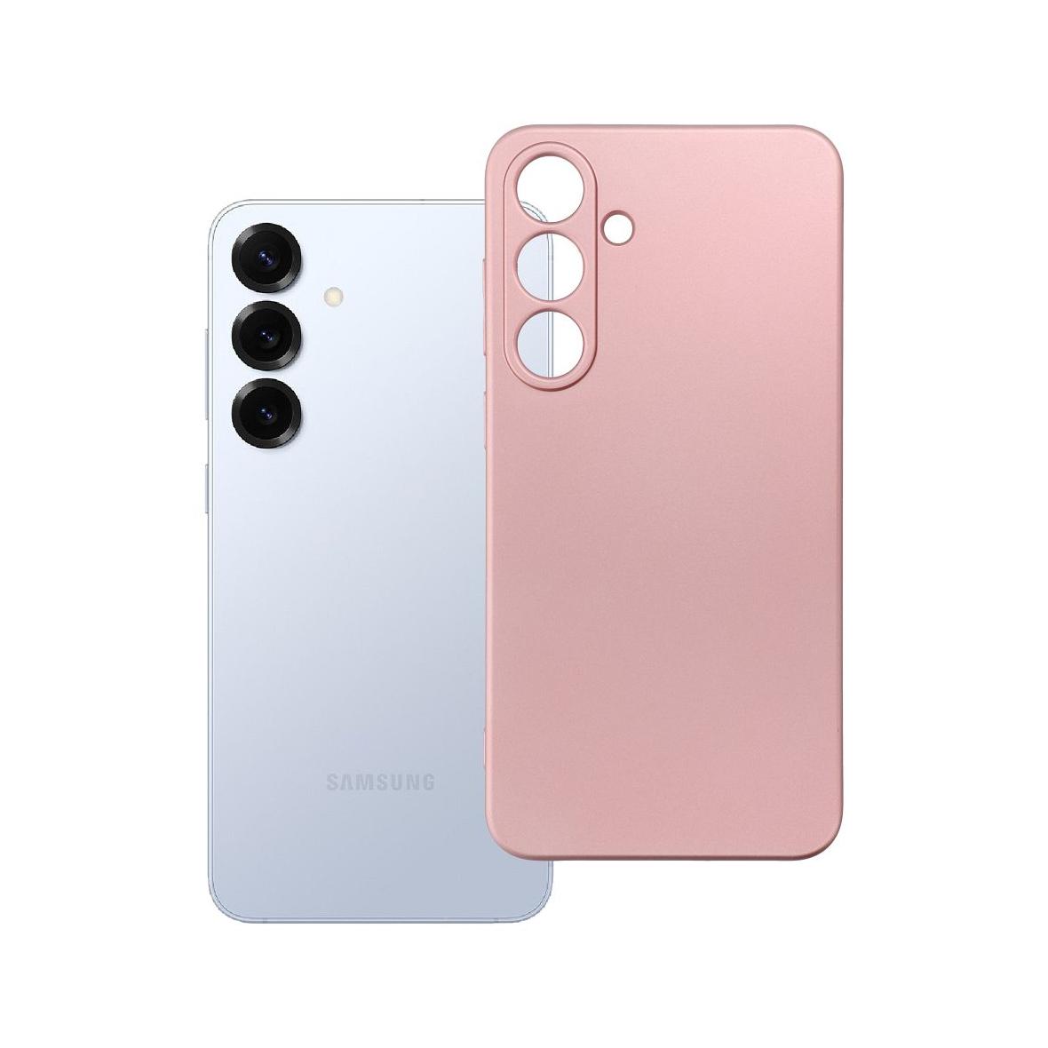 Futerał do Samsung S25 PLUS Metallic różowy