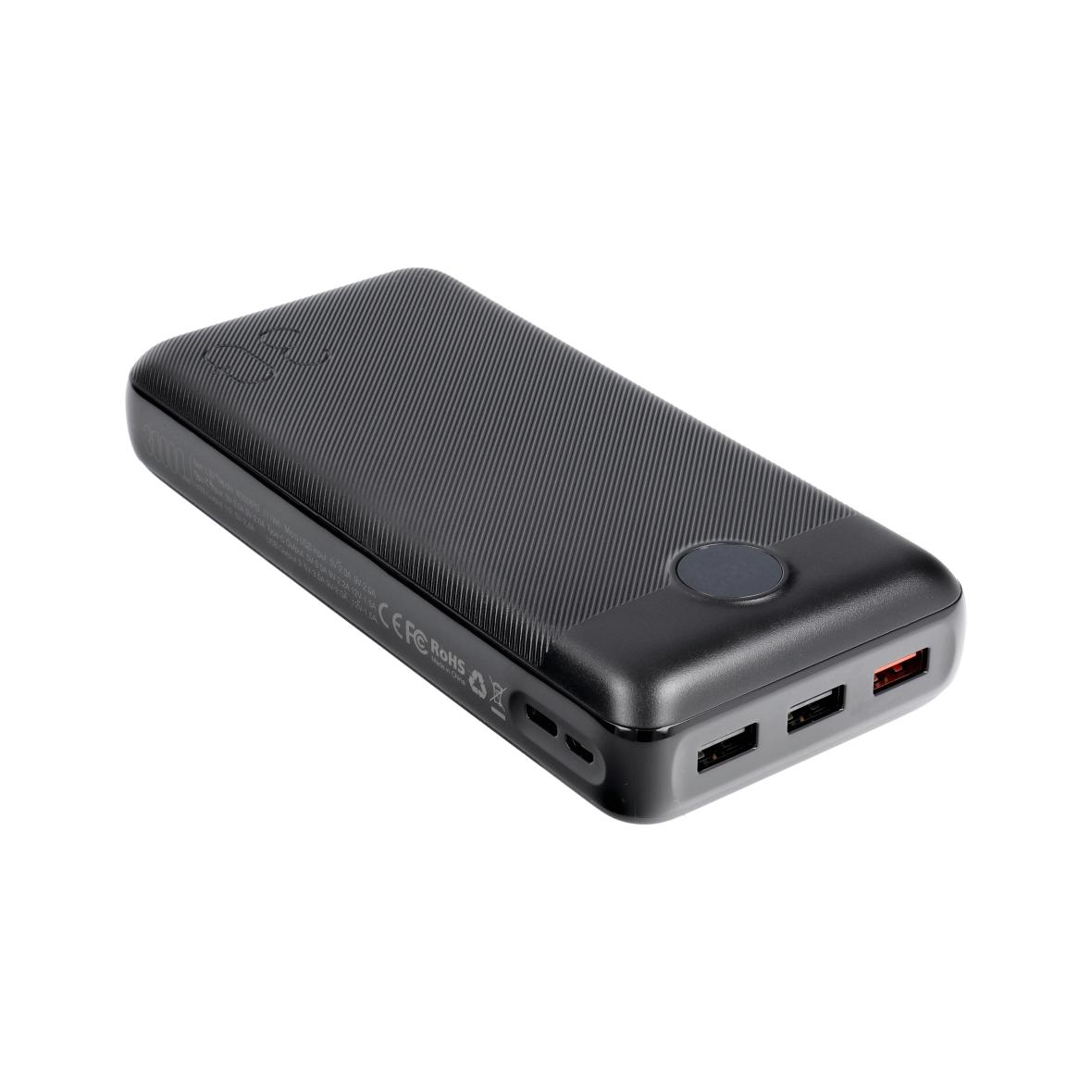 Powerbank Veger L30 (W3008PD) PD QC3.0 3A 20W 30000 mAh czarny 0INT
