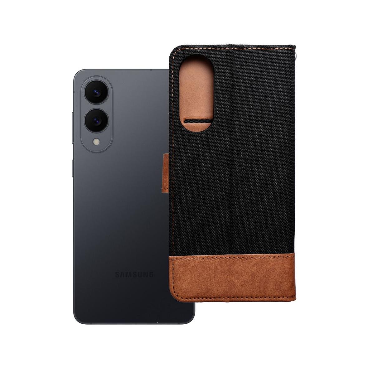 Etui z klapką na Samsung S25 Edge Jeans Book czarne