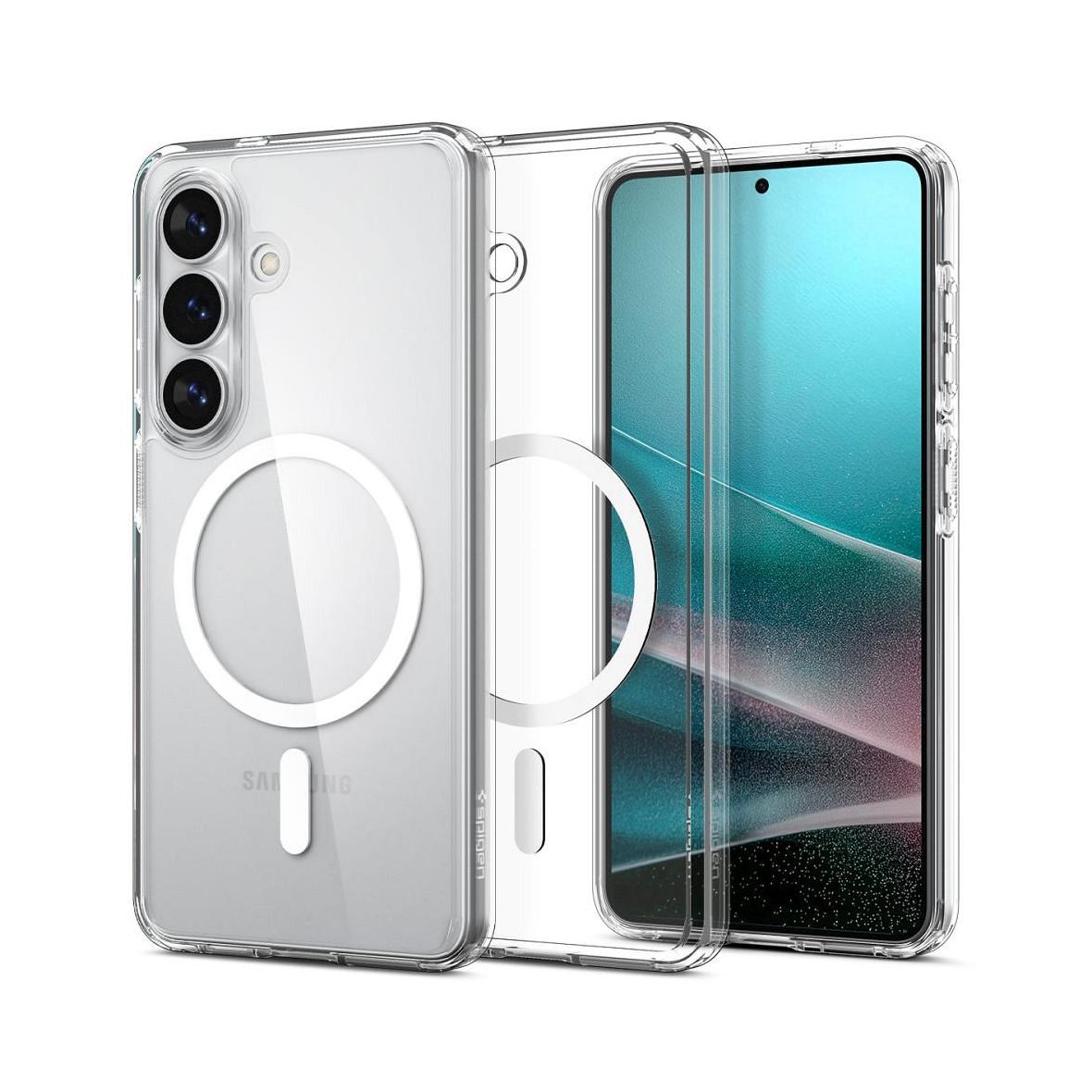 SPIGEN futerał ULTRA HYBRID MAG kompatybilny z MagSafe do S26 clear / white