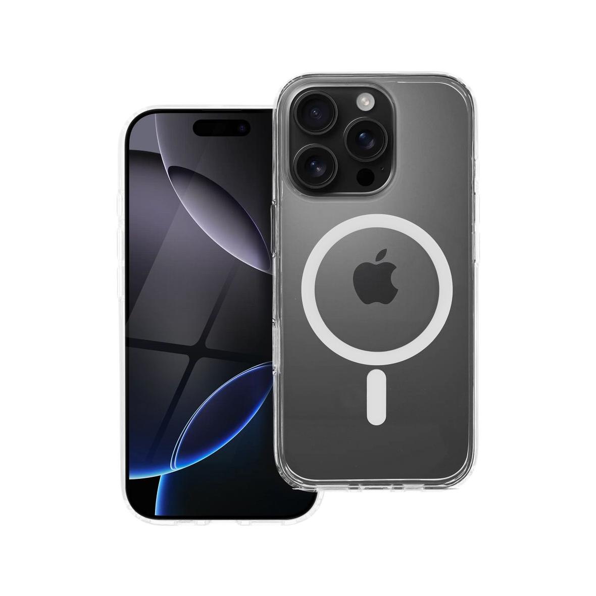 Etui na iPhone 16 PRO Forcell F-Protect Clear Hybrid Premium zgodny z MagSafe transparentne 0INT