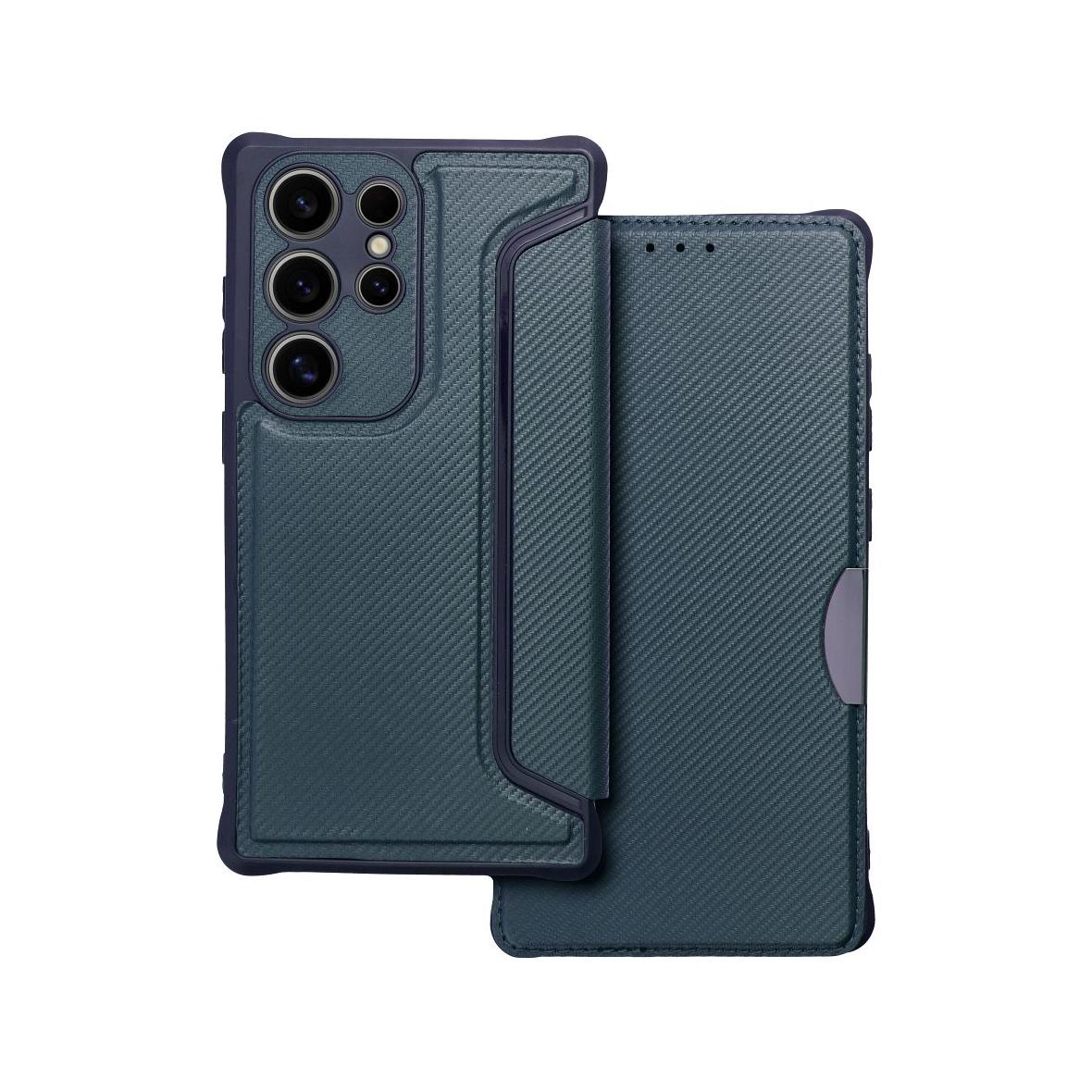 Etui z klapką na Samsung S24 ULTRA Razor Book niebieskie