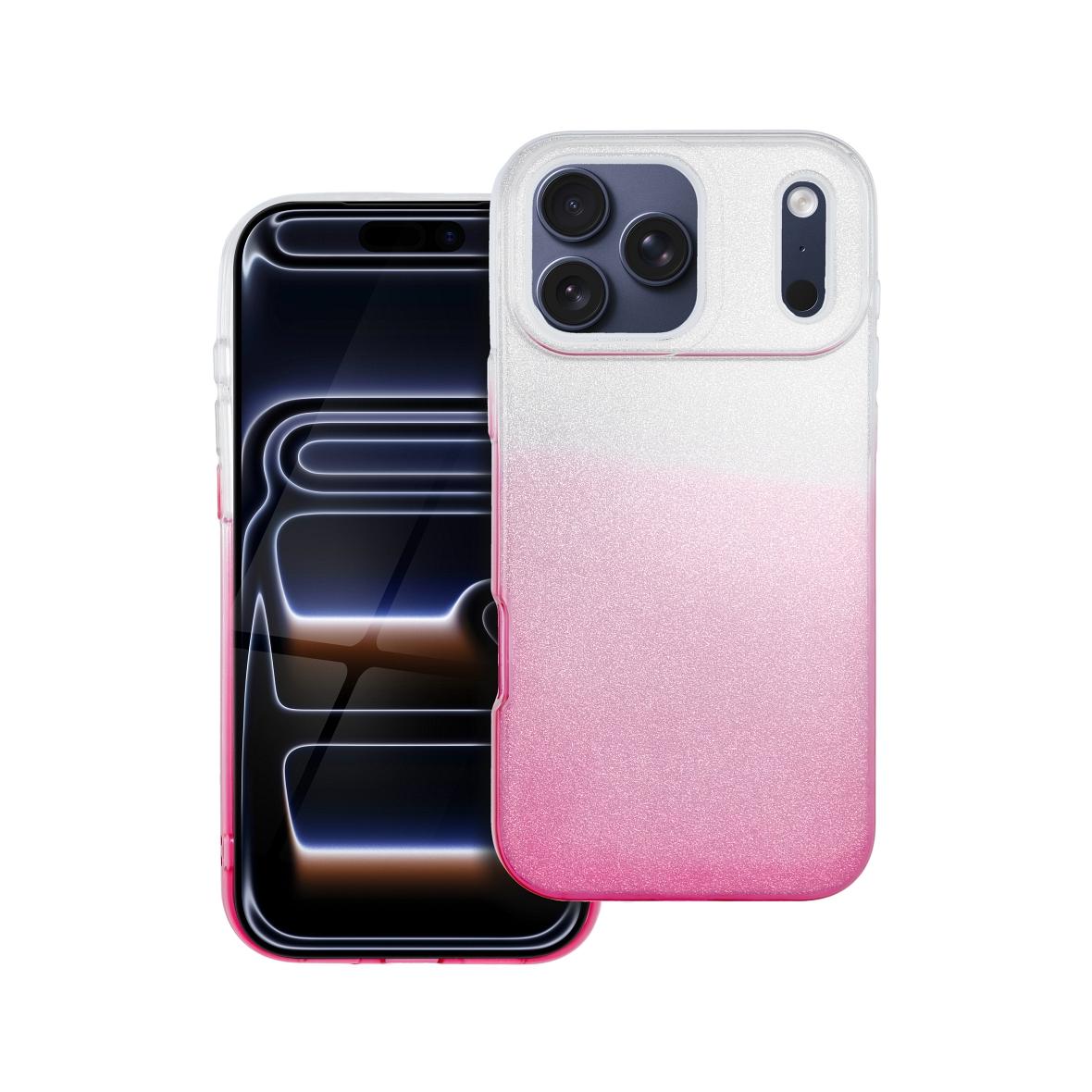 Futerał do iPhone 17 PRO MAX Shining transparentny różowy