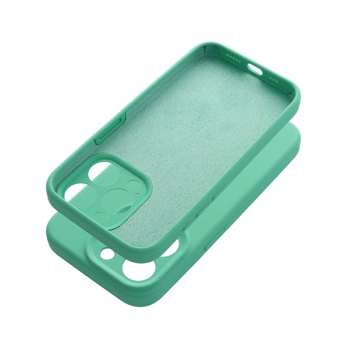 Futerał do iPhone 15 PRO Silicone 2mm miętowy